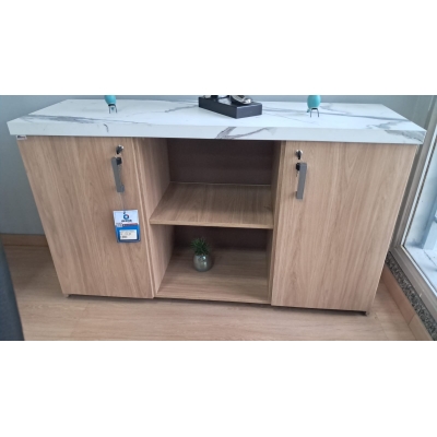 ARMARIO 30MM CREDENZA 1300X760X420 PEROLA - ITAPUÃ C/ THASSOS MINAS OFFICE