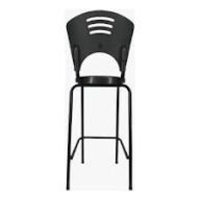 BANQUETA FIT ALTA DE 72CM COM A/E PLASTICO - PRETO