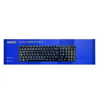 TECLADO C/ FIO TC206 1,30CM RES. AGUA PTO