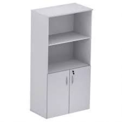 Armário Alto Semi Aberto 2 Portas 15MM 805x1585x420 - Cinza MARANELLO