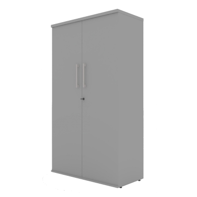 Armário Alto MDP 2 Portas 15MM 1590X800 - Cinza MARANELLO