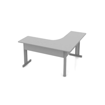 Mesa Angular Pé Metal 15MM 1400x1400 - Cinza.