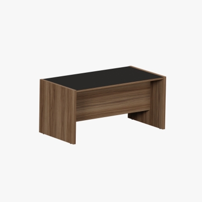 MESA RETA UP GLASS 1800X800 NOGAL | PRETO