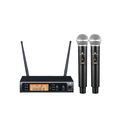 MICROFONE DUPLO SEM FIO HARMONICS HSF 200 HAYAMAX